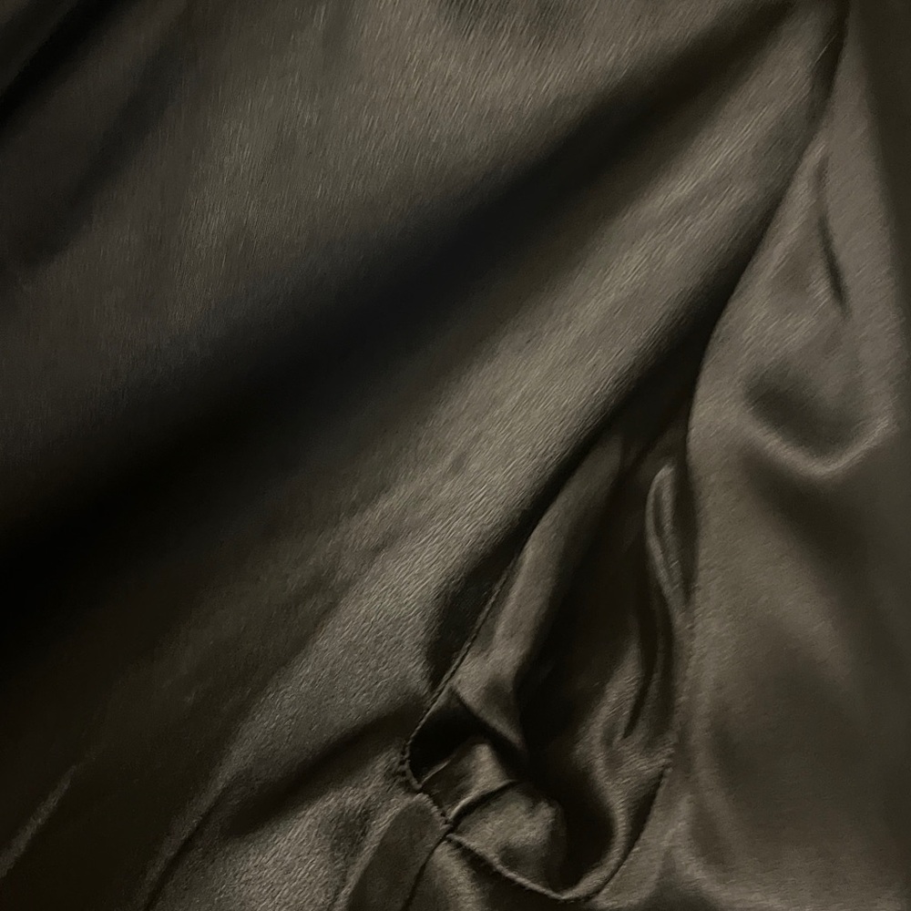 VINTAGE super soft Cashmere Wrap vintage "robe" Black Coat - Picture 11 of 15